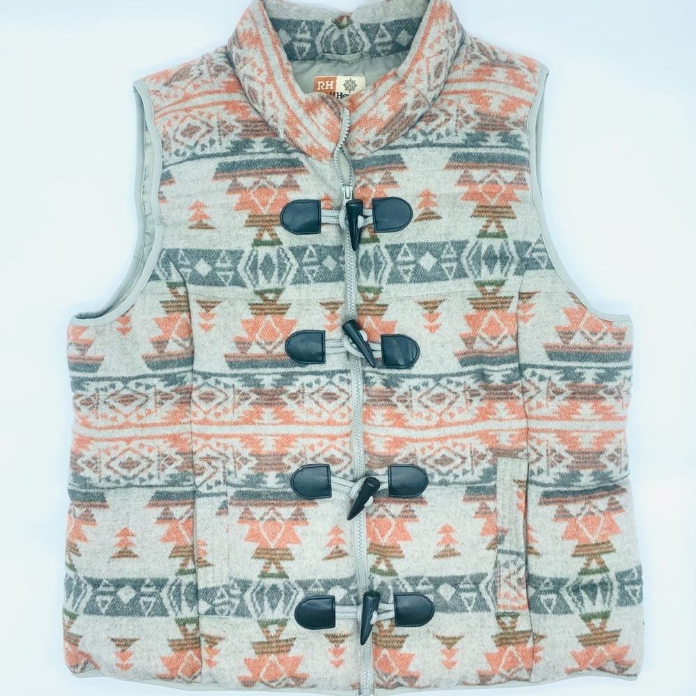 Ruff Hewn Wool Blend Aztec Puffer Vest